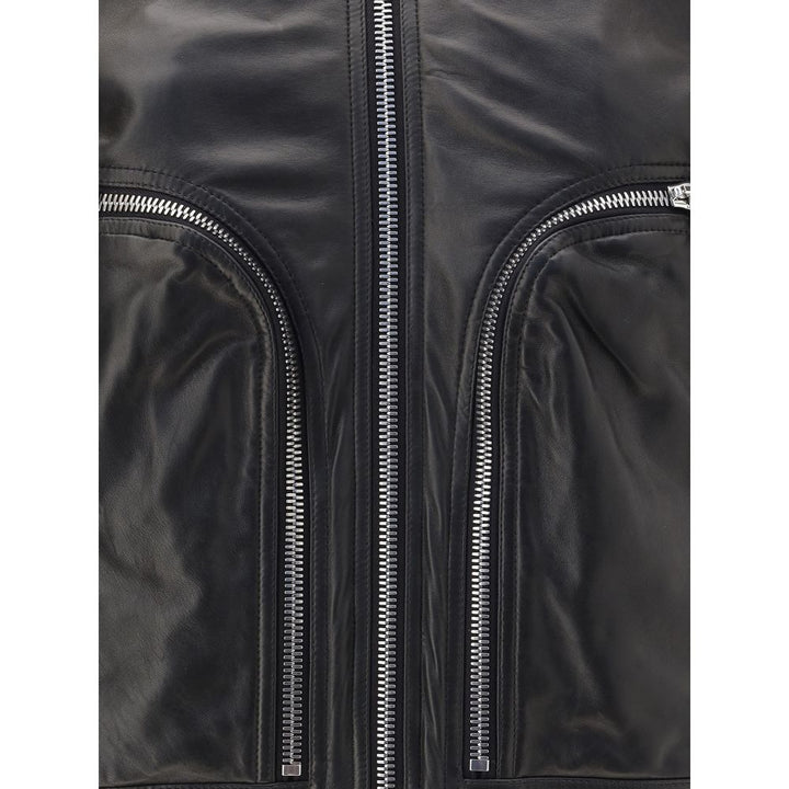 Men’s Rick Owens Bauhaus Flight Leather Jacket