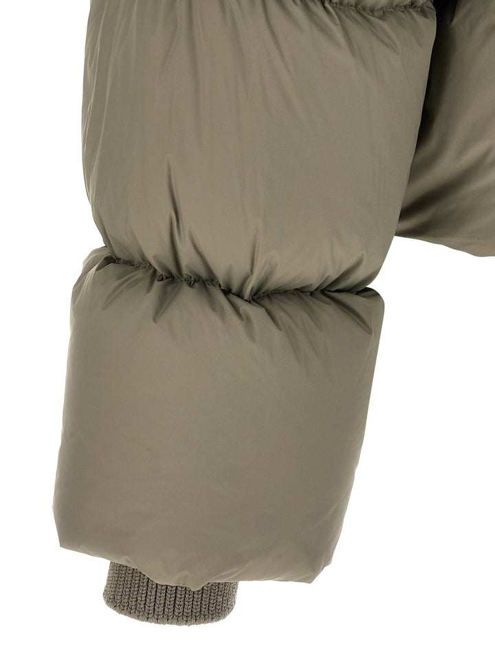 Men’s Rick Owens Bicolor Nylon Full-length Jacket