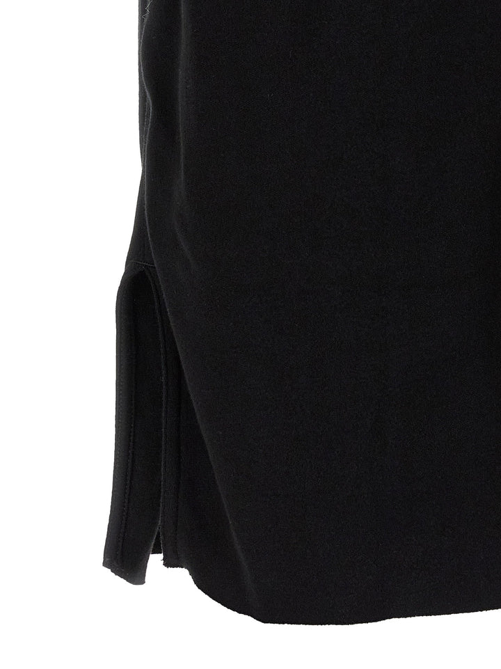 Rick Owens Black Cotton Bermuda Shorts