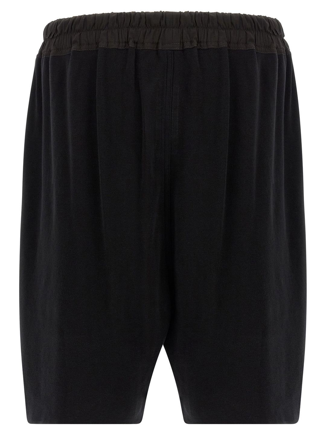 Rick Owens Black Cotton Bermuda Shorts