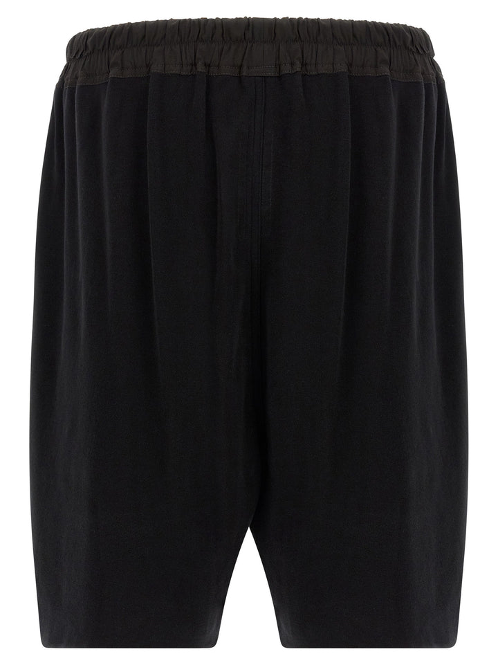 Rick Owens Black Cotton Bermuda Shorts