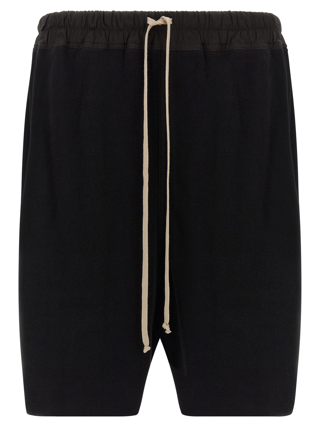 Rick Owens Black Cotton Bermuda Shorts