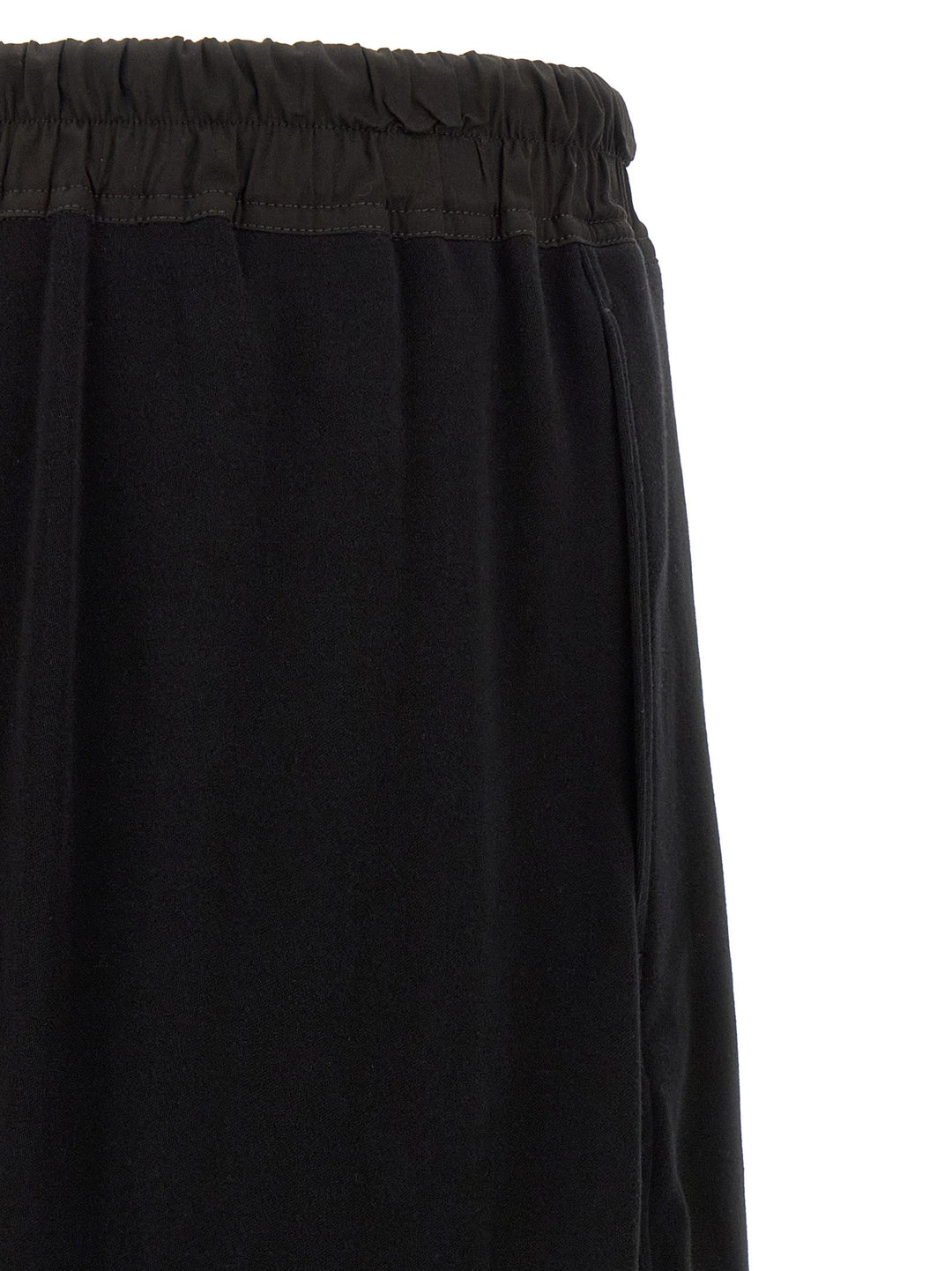 Rick Owens Black Cotton Bermuda Shorts