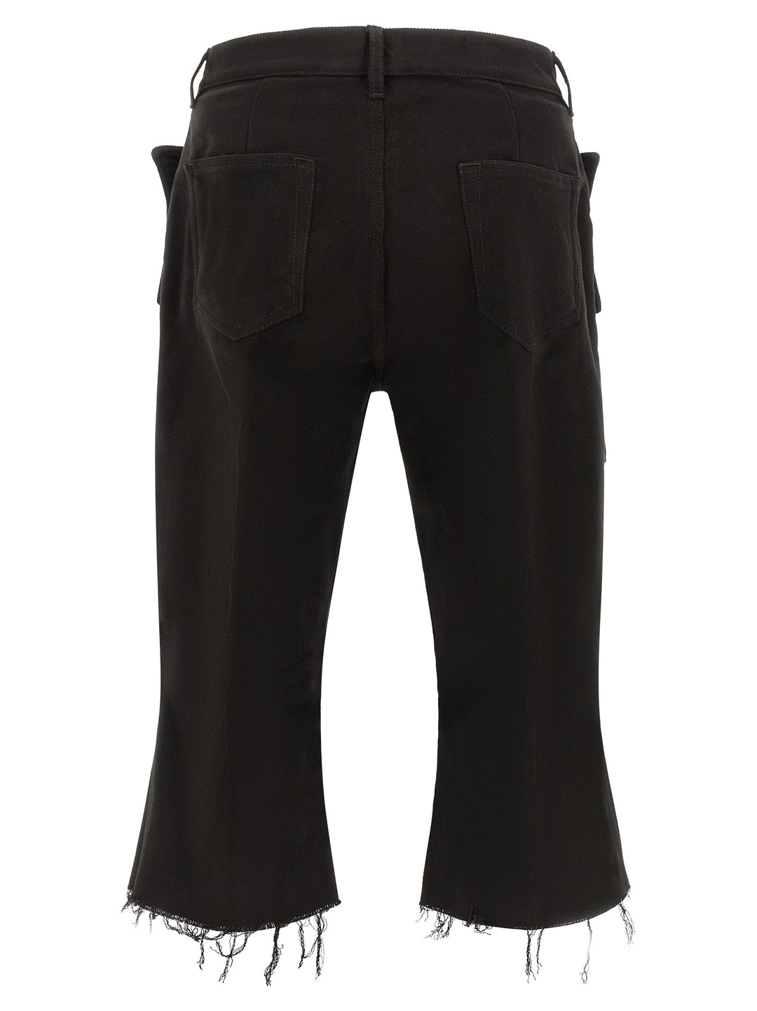 Men’s Rick Owens Black Cotton Cargo Pants