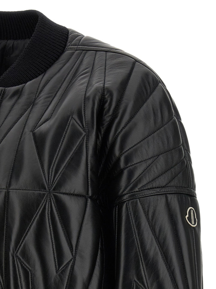 Men’s Rick Owens Black Lamb Leather Jacket