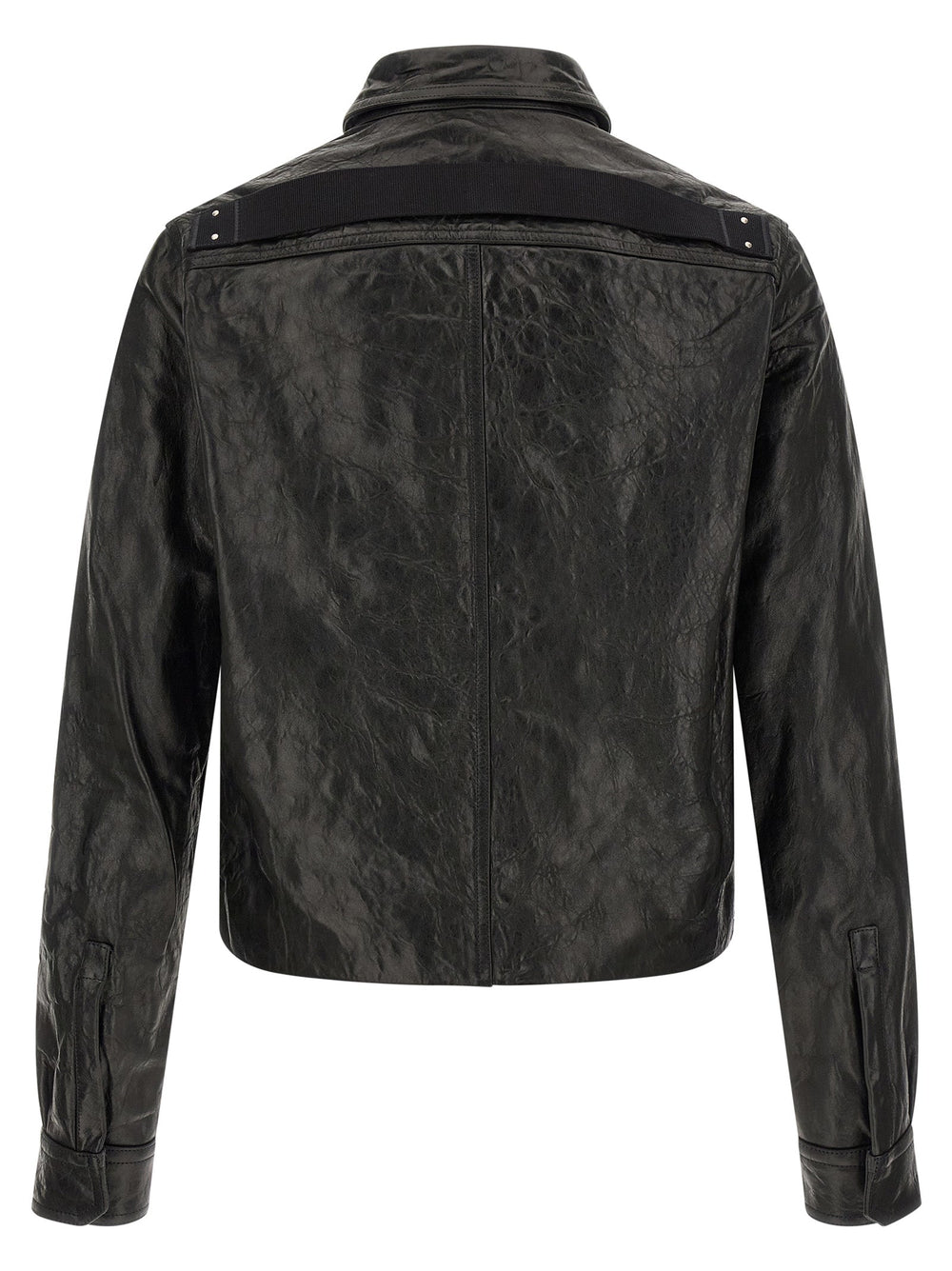 Men’s Rick Owens Black Lamb Leather Jacket