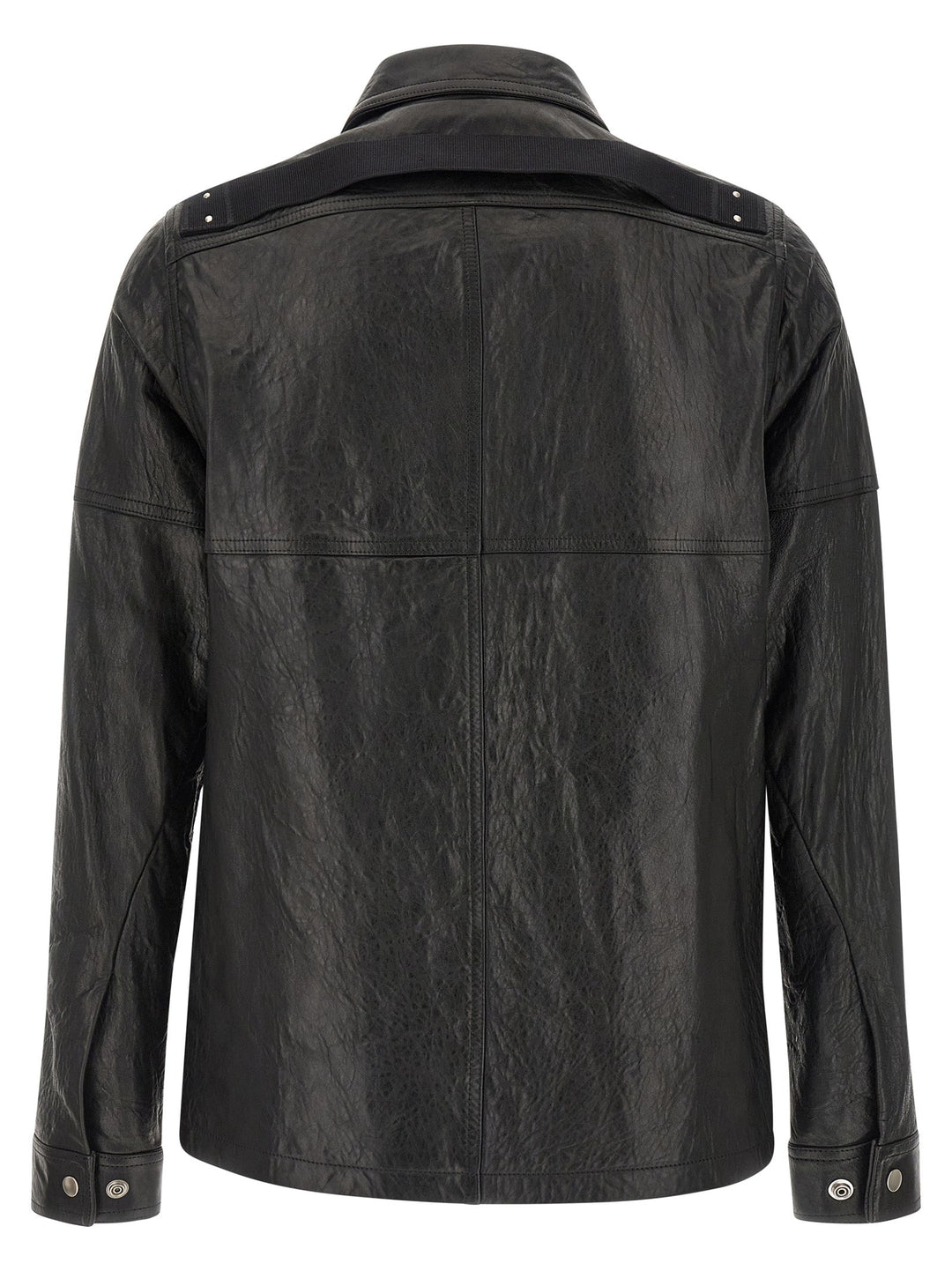 Men’s Rick Owens Black Lamb Leather Jacket