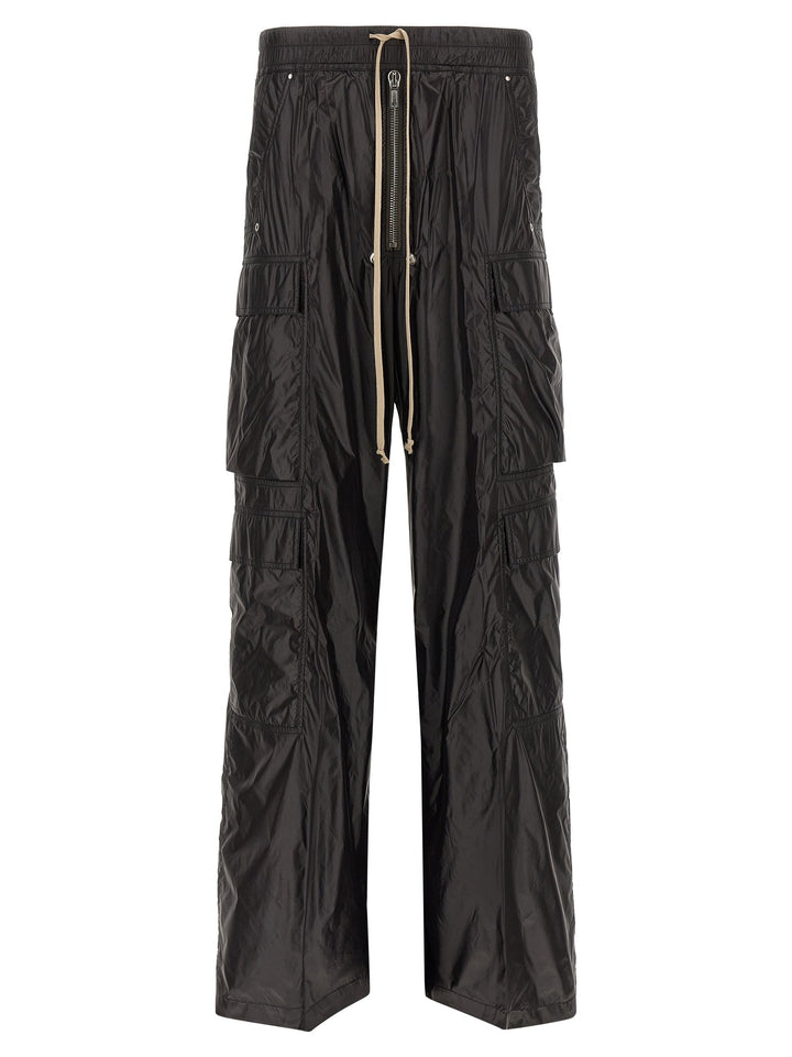 Men’s Rick Owens Black Nylon Cargo Pants