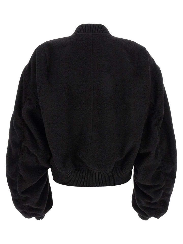 Men’s Rick Owens Black Virgin Wool Bomber