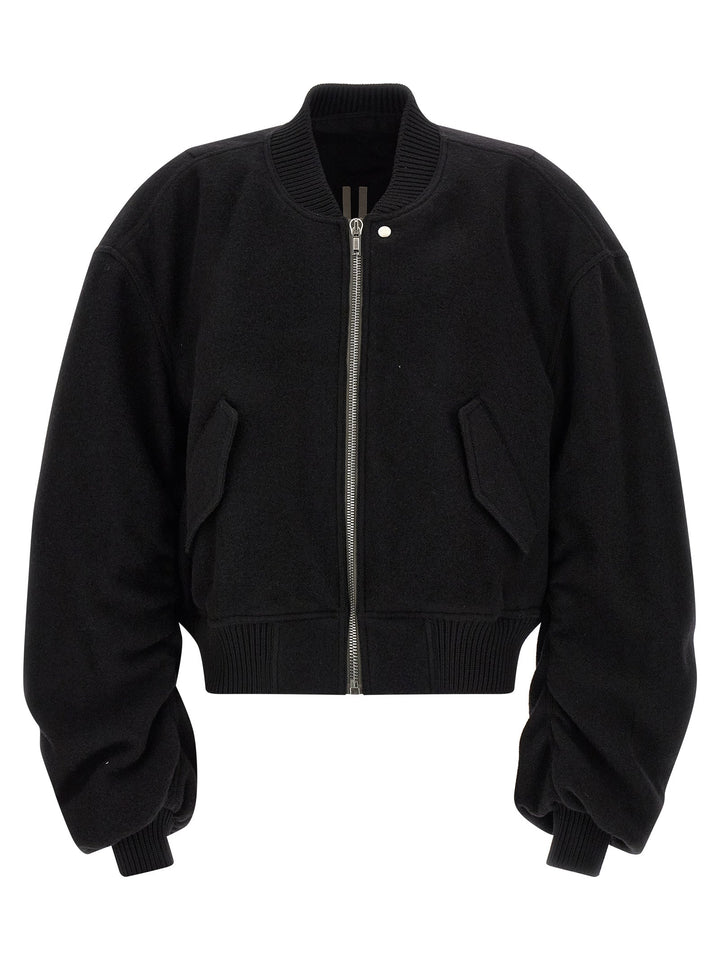 Men’s Rick Owens Black Virgin Wool Bomber