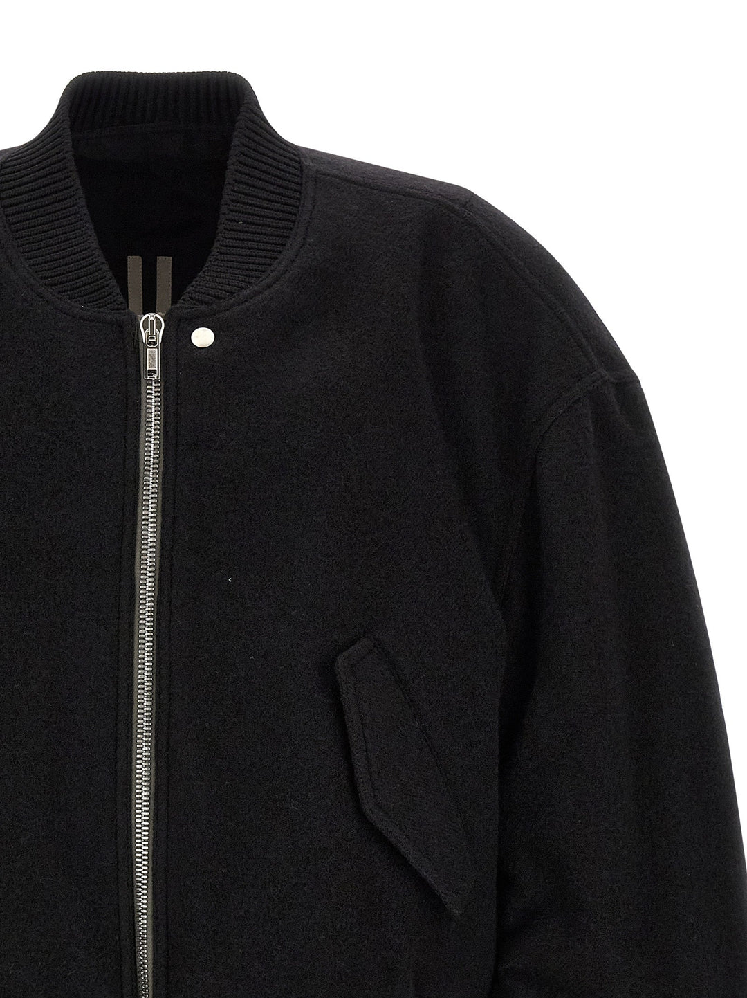 Men’s Rick Owens Black Virgin Wool Bomber