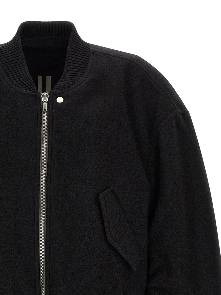 Men’s Rick Owens Black Virgin Wool Bomber