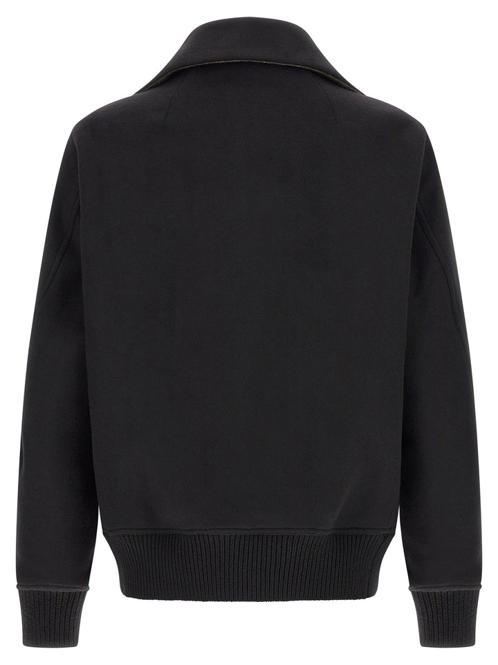 Men’s Rick Owens Black Virgin Wool Bomber