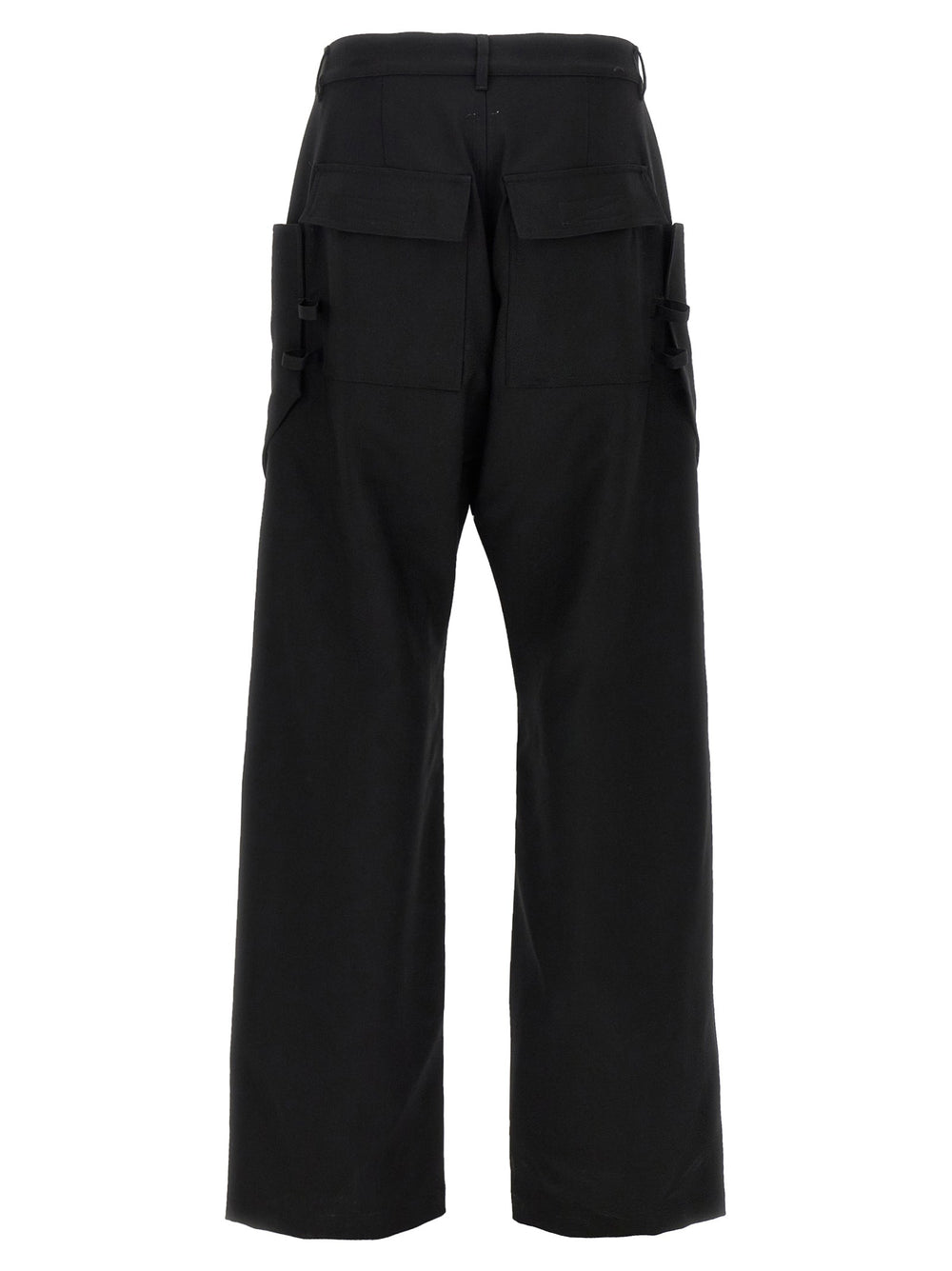 Men’s Rick Owens Black Virgin Wool Cargo Pants