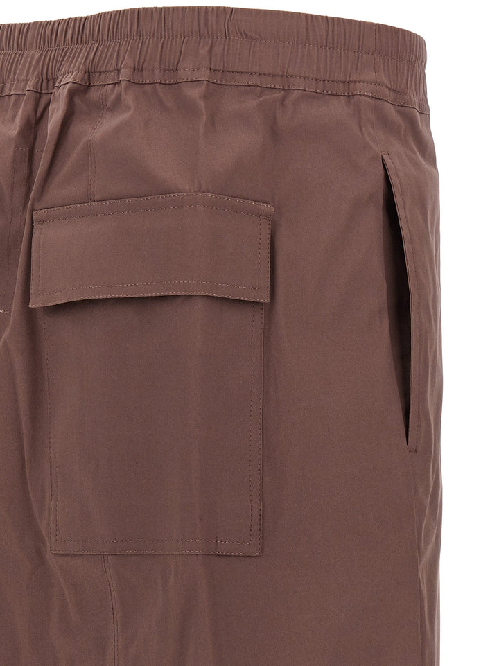 Rick Owens Brown Cotton Bermuda Shorts