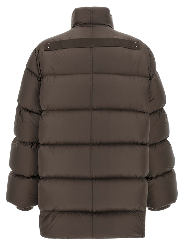 Men’s Rick Owens Brown Nylon Full-length Jacket