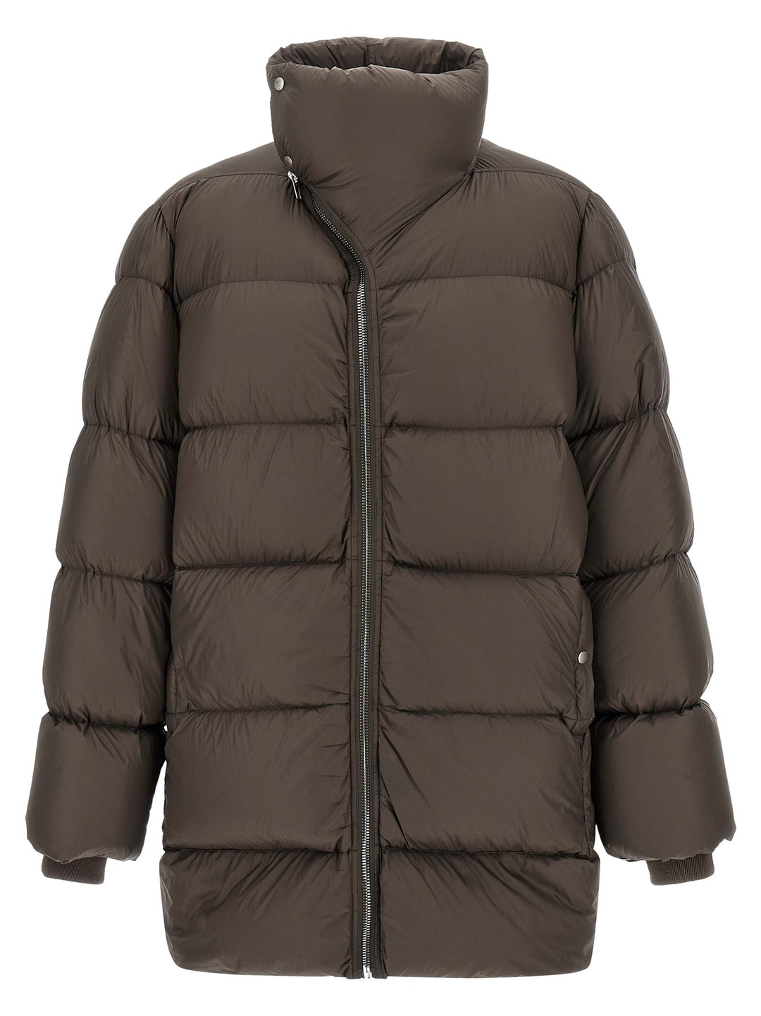 Men’s Rick Owens Brown Nylon Full-length Jacket