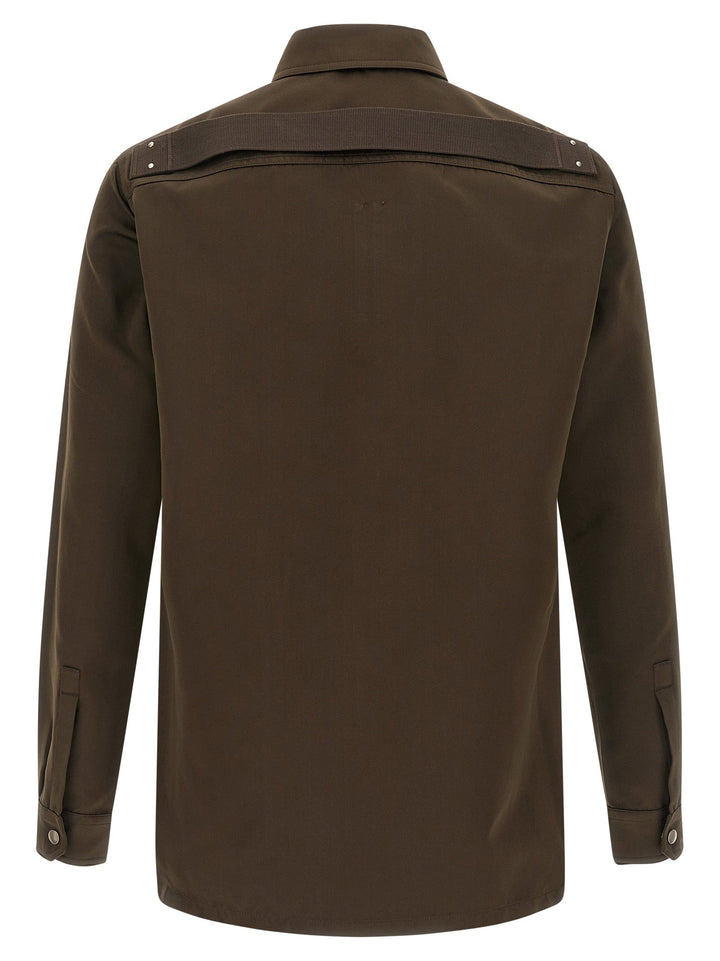 Rick Owens Brown Polyester Blouse