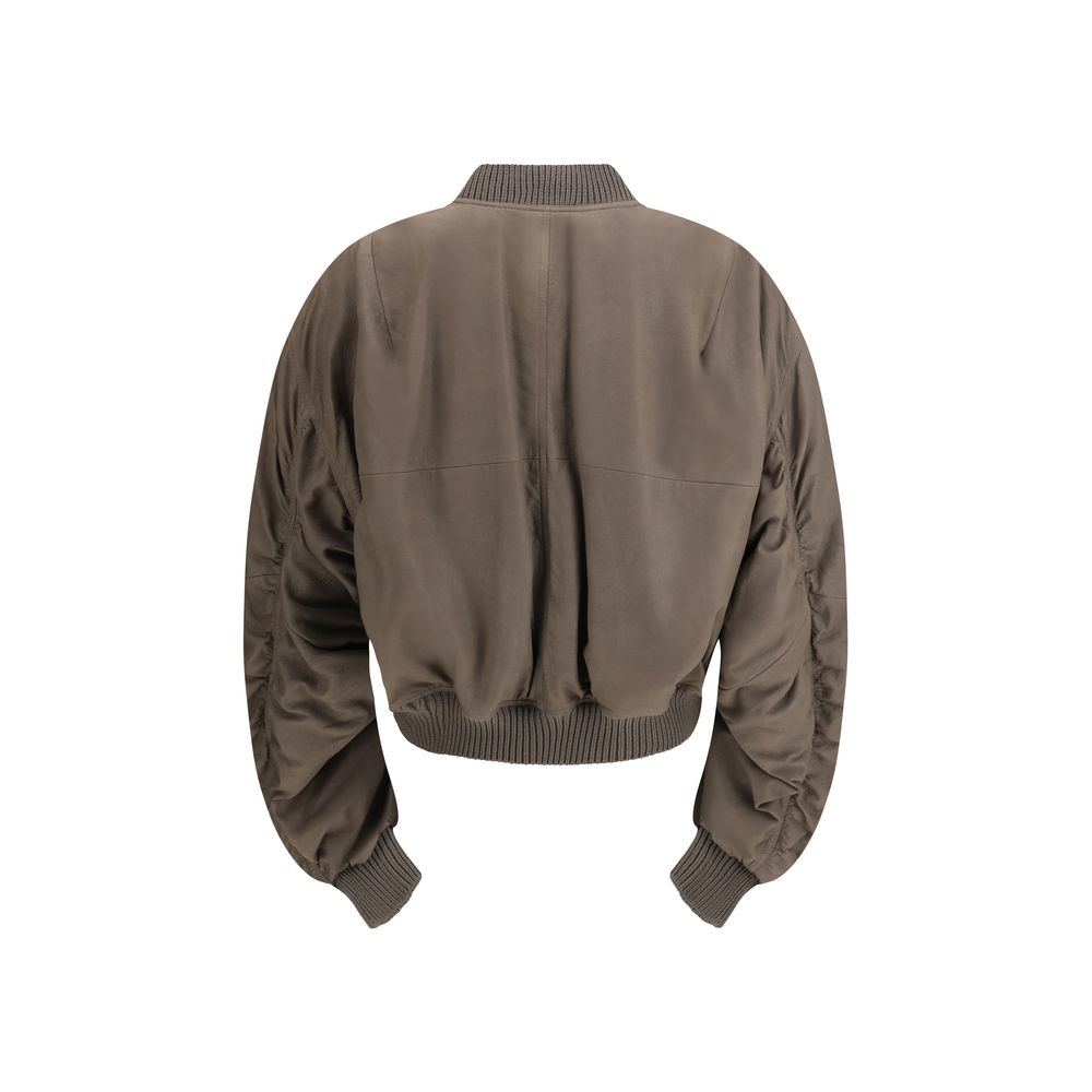 Men’s Rick Owens Gray Lamb Ovis Aries Bomber