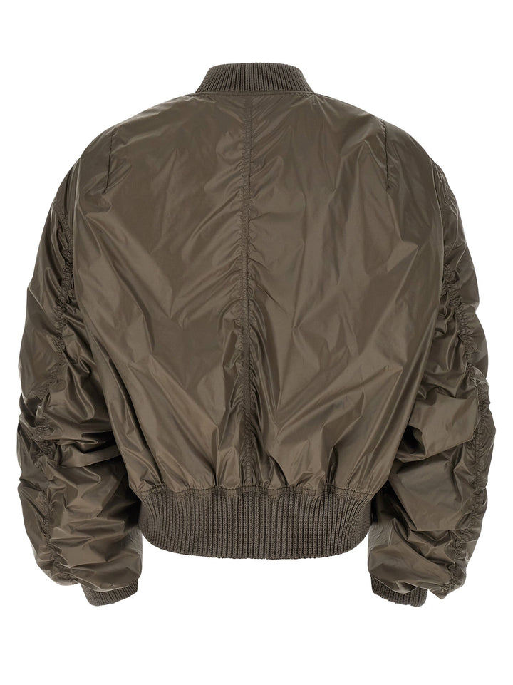 Men’s Rick Owens Gray Nylon Bomber