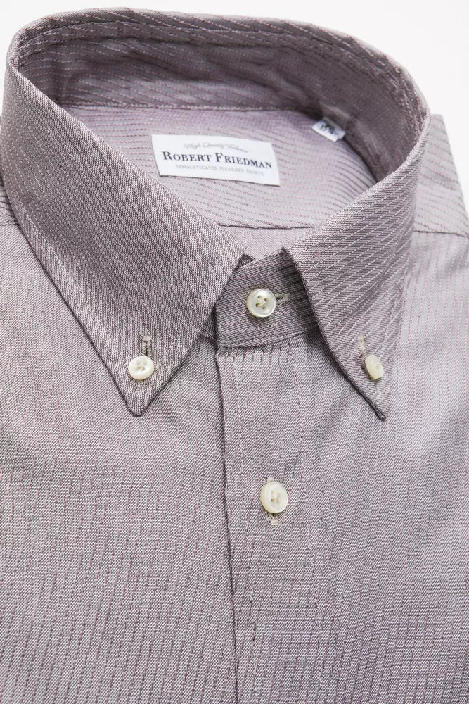 Men’s Robert Friedman Beige Cotton Men Shirt