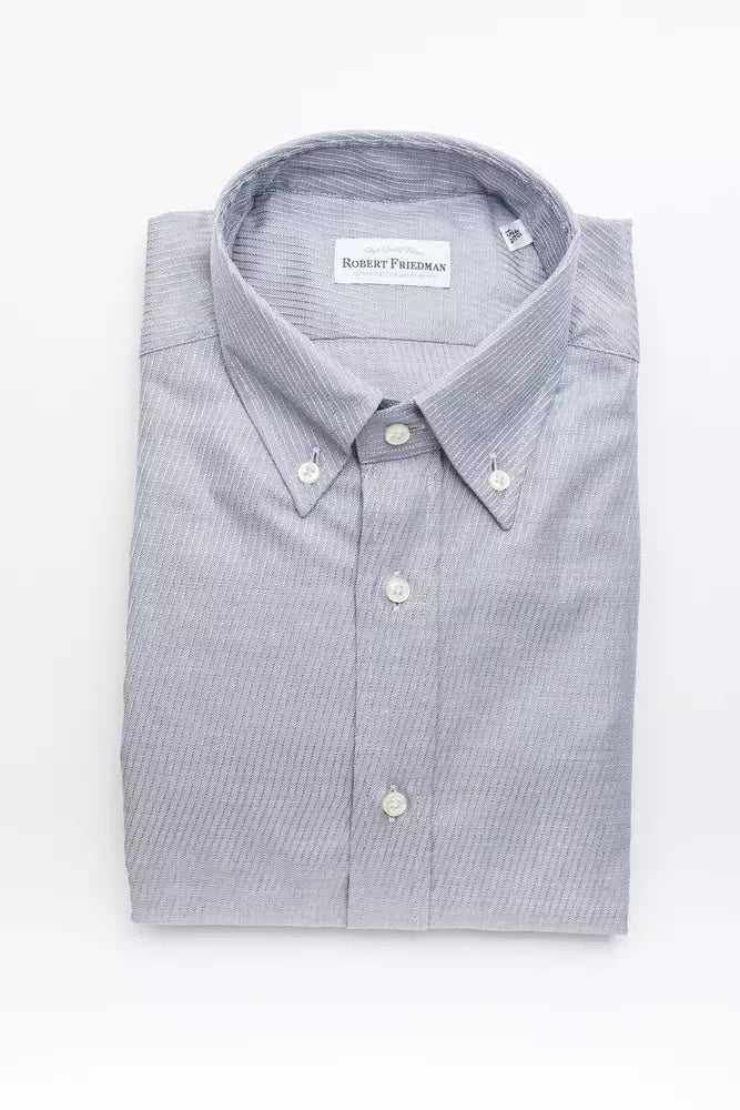 Men’s Robert Friedman Beige Cotton Men Shirt