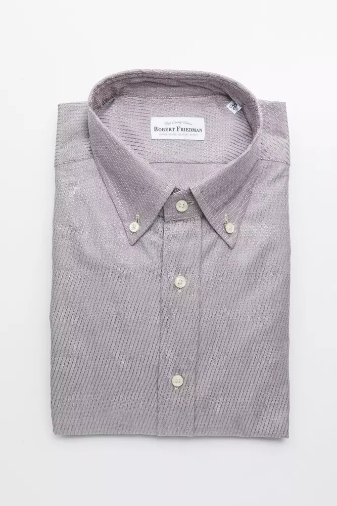 Men’s Robert Friedman Beige Cotton Men Shirt