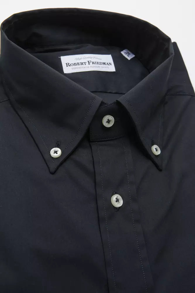 Men’s Robert Friedman Black Cotton Men Shirt