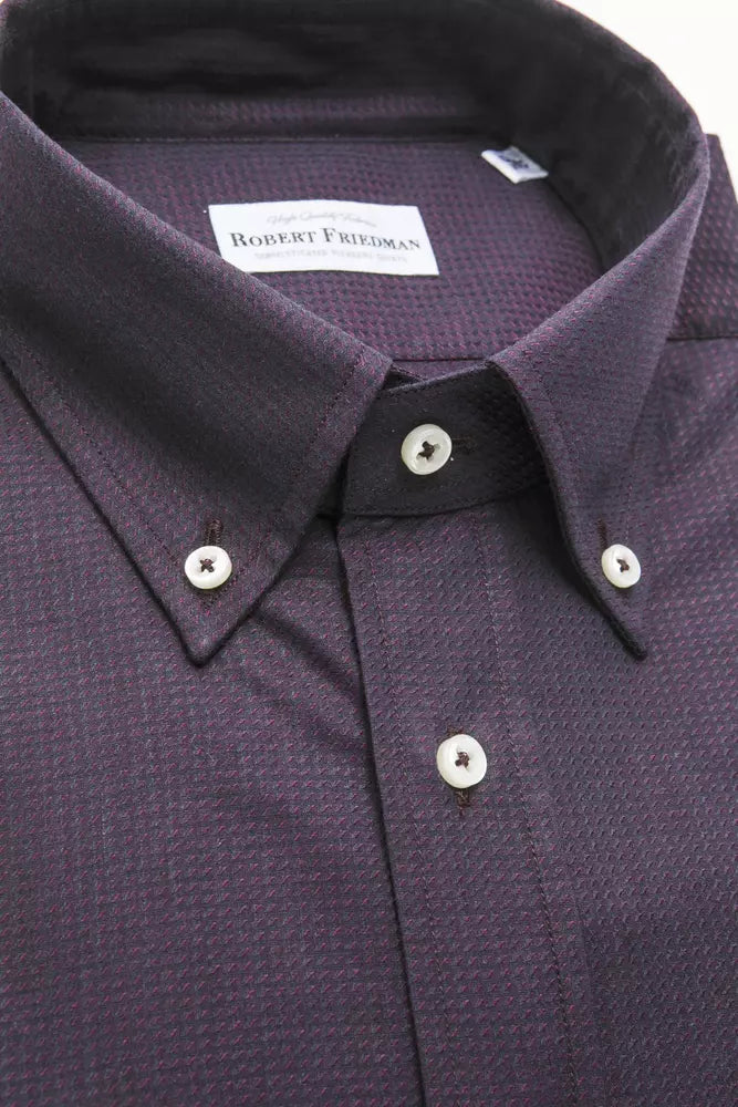 Men’s Robert Friedman Black Cotton Shirt