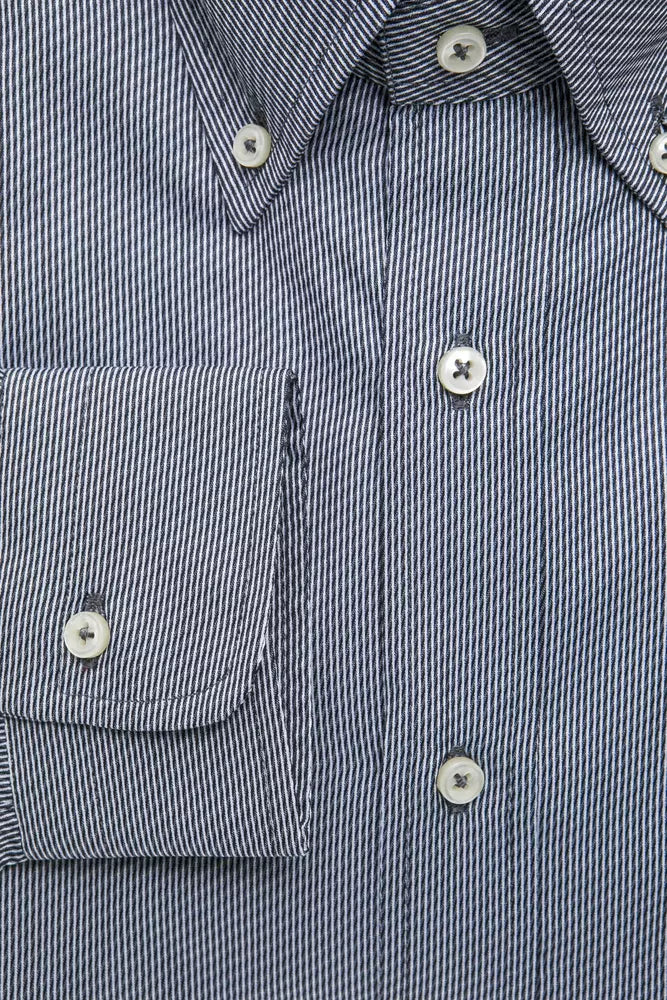Men’s Robert Friedman Blue Cotton Shirt