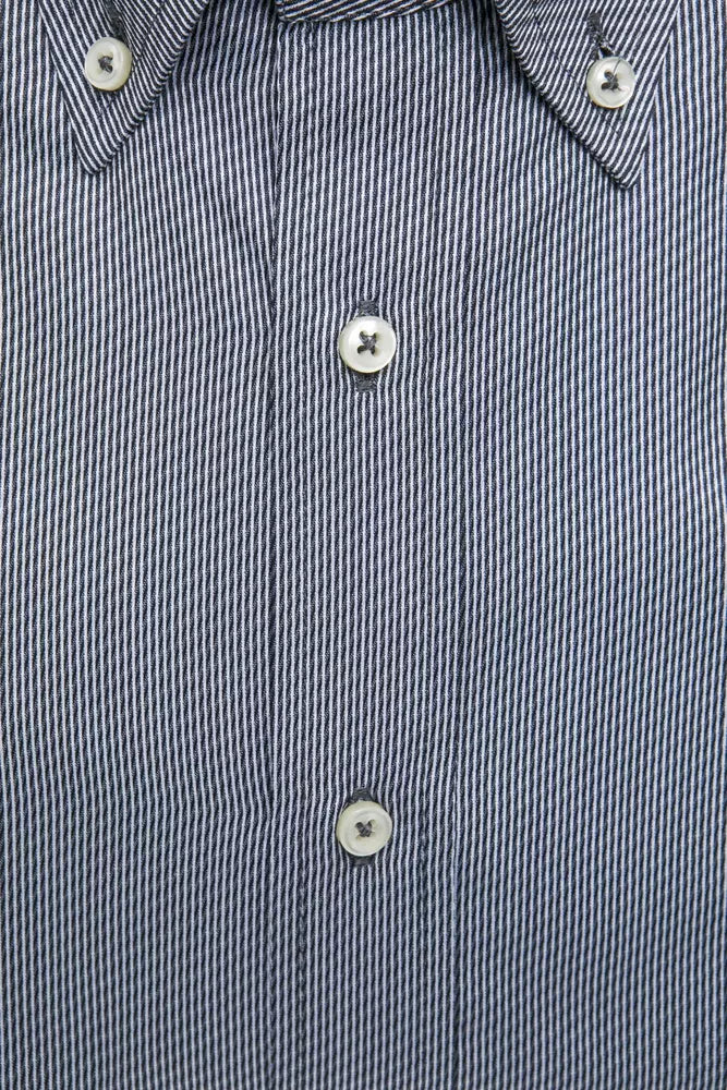 Robert Friedman Blue Cotton Men’s Shirt
