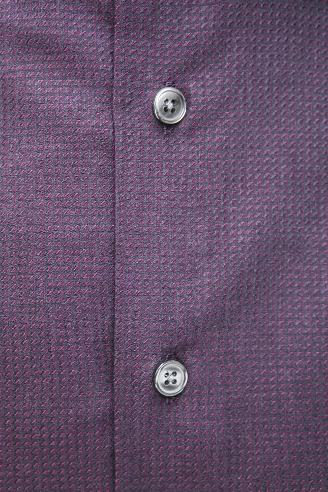 Men’s Robert Friedman Burgundy Cotton Men Shirt