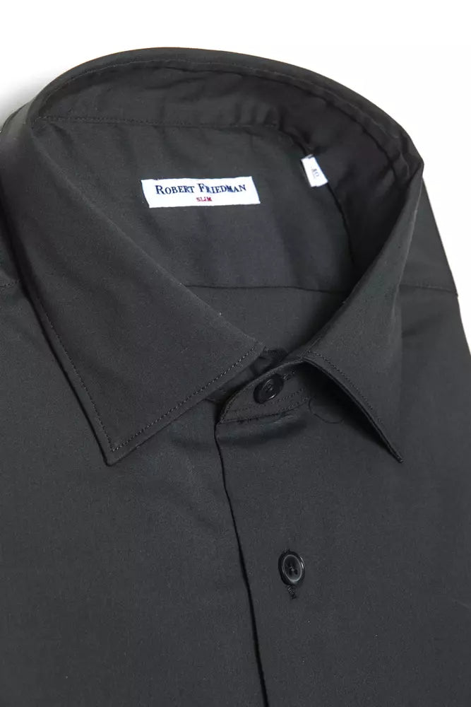 Men’s Robert Friedman Grey Cotton Men Shirt