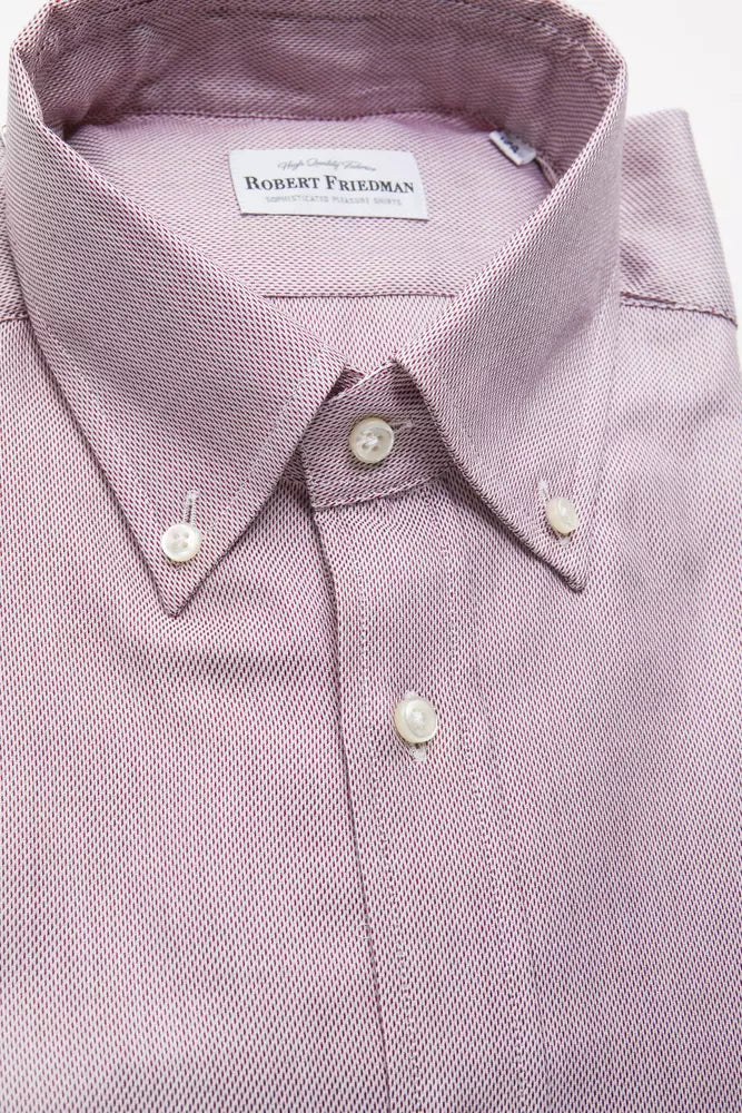 Men’s Robert Friedman Red Cotton Shirt