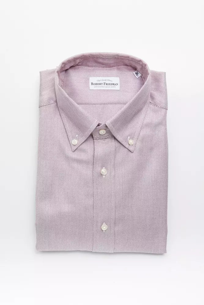 Men’s Robert Friedman Red Cotton Shirt
