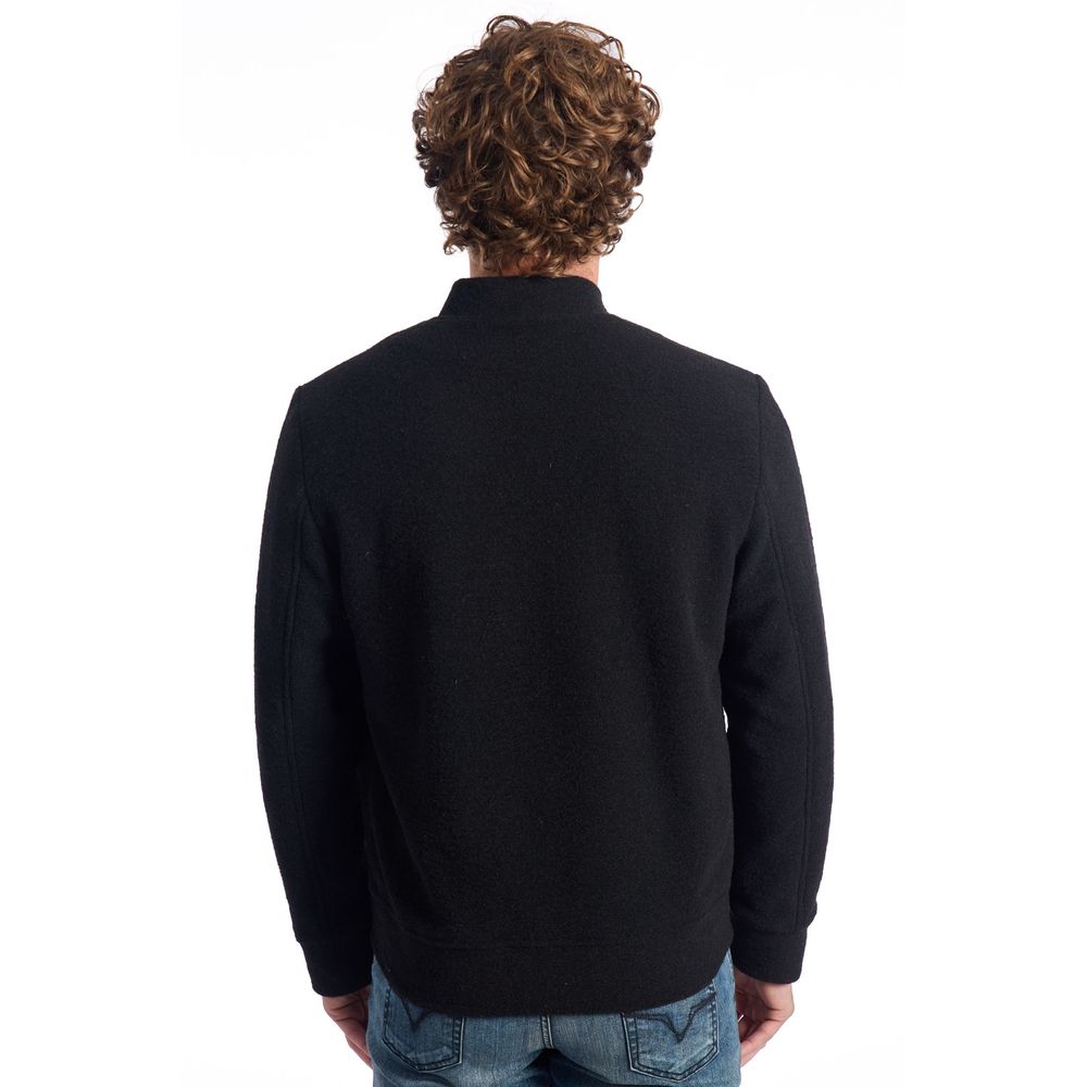 Men’s Roberto Pepe Luxury Black Wool Jacket