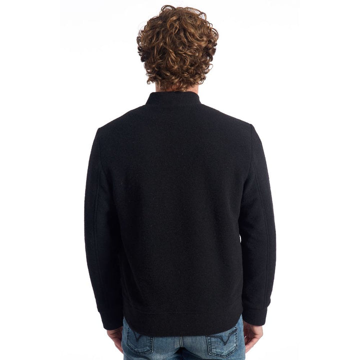 Men’s Roberto Pepe Luxury Black Wool Jacket