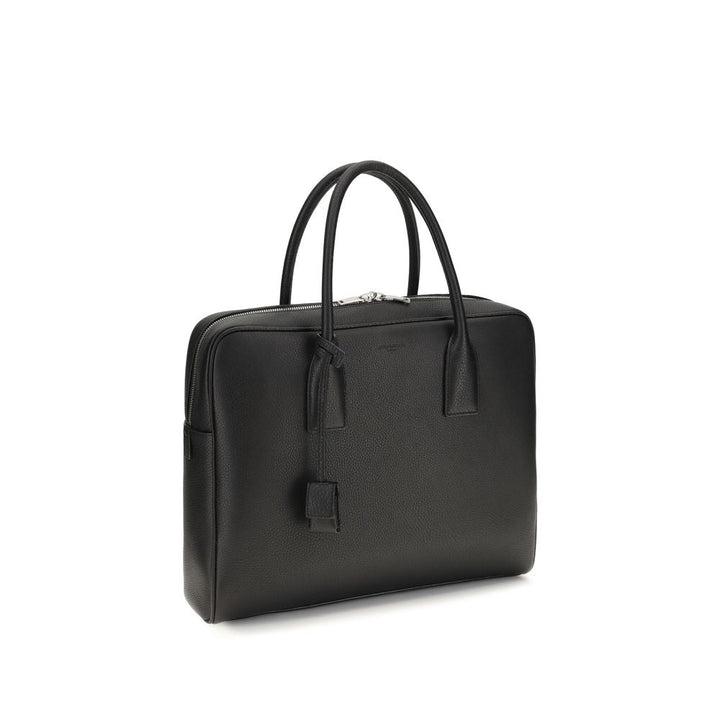 Men’s Saint Laurent Black Calf Leather Bos Taurus Handbag