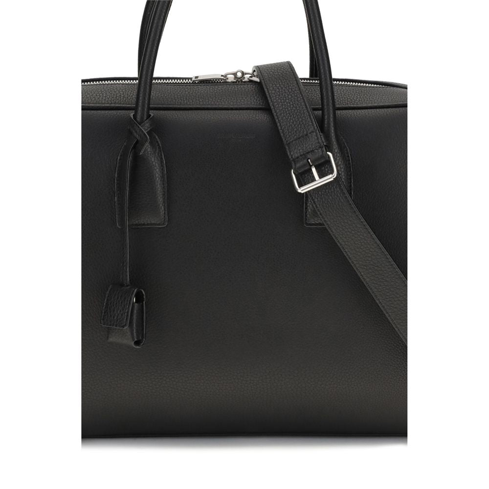 Men’s Saint Laurent Black Calf Leather Bos Taurus Handbag