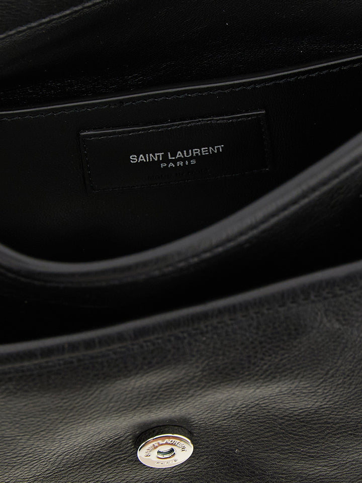 Men’s Saint Laurent Black Calfskin Crossbody Bag