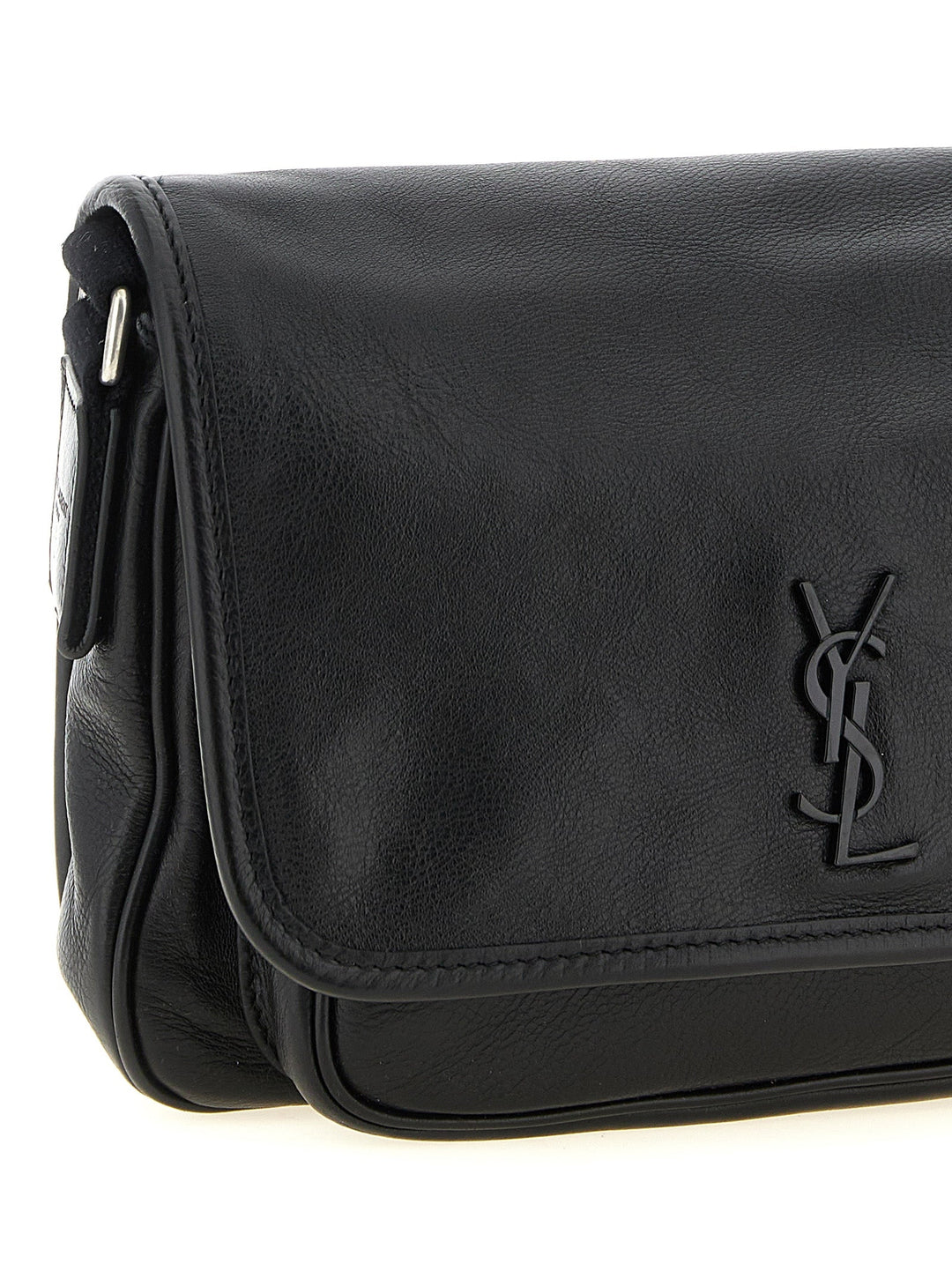 Men’s Saint Laurent Black Calfskin Crossbody Bag