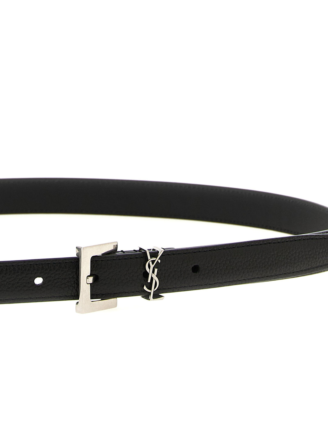 Saint Laurent Black Calfskin Regular Belt