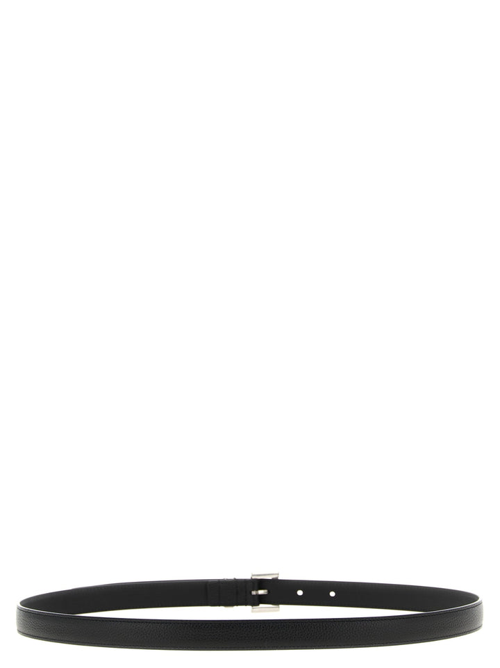 Saint Laurent Black Calfskin Regular Belt