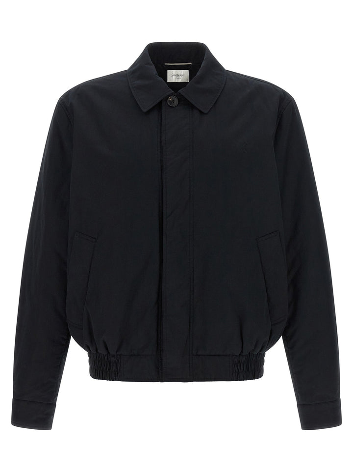 Men’s Saint Laurent Black Cotton Shell Jacket