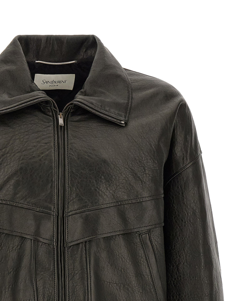 Men’s Saint Laurent Black Lamb Leather Jacket