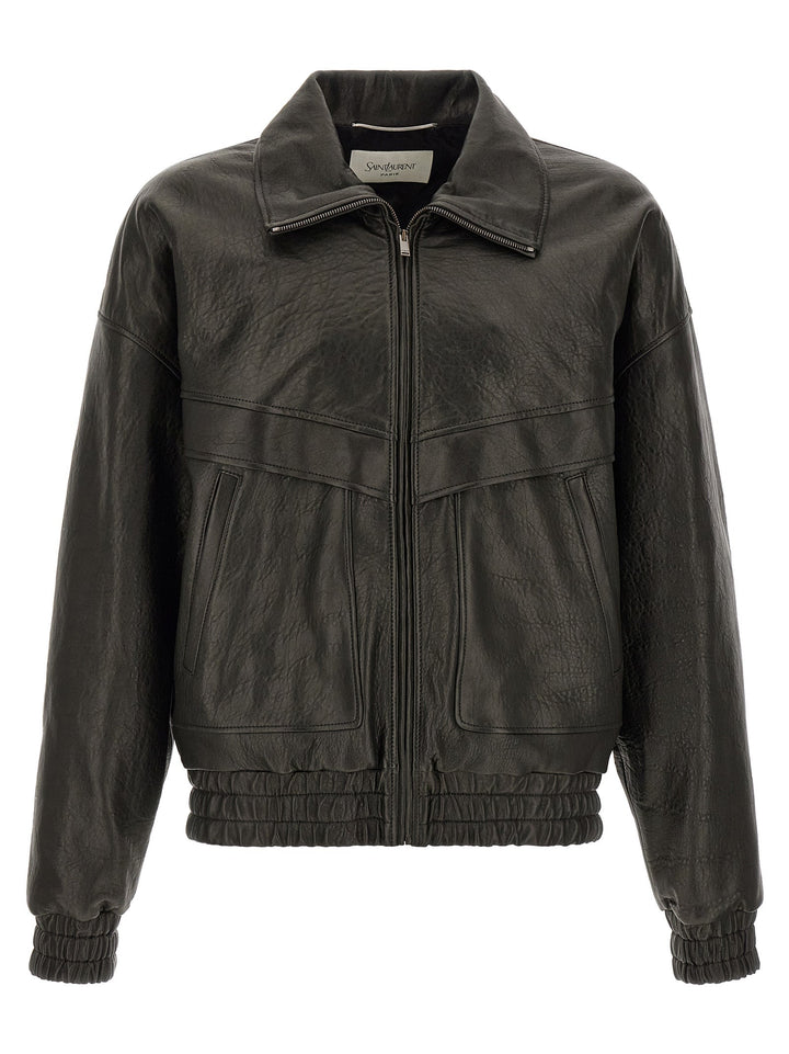 Men’s Saint Laurent Black Lamb Leather Jacket