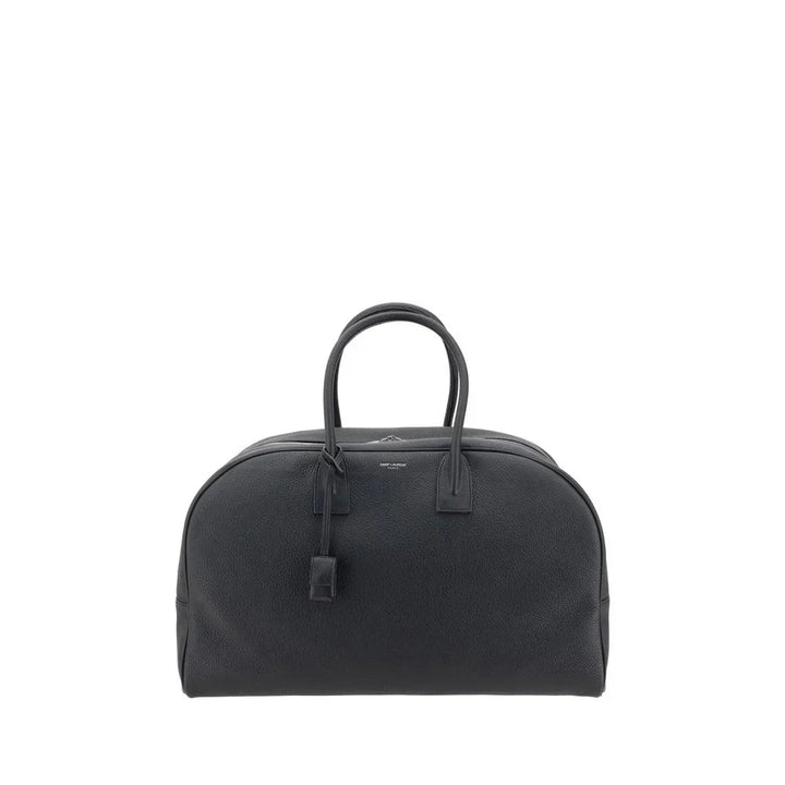 Men’s Saint Laurent Bowling Travel Bag Elegant Grained Leather Accessory