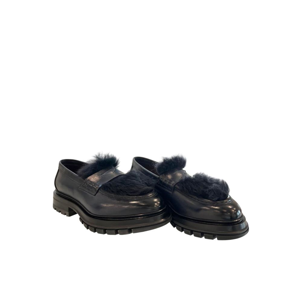 Men’s Santoni Blue Leather Men Loafer