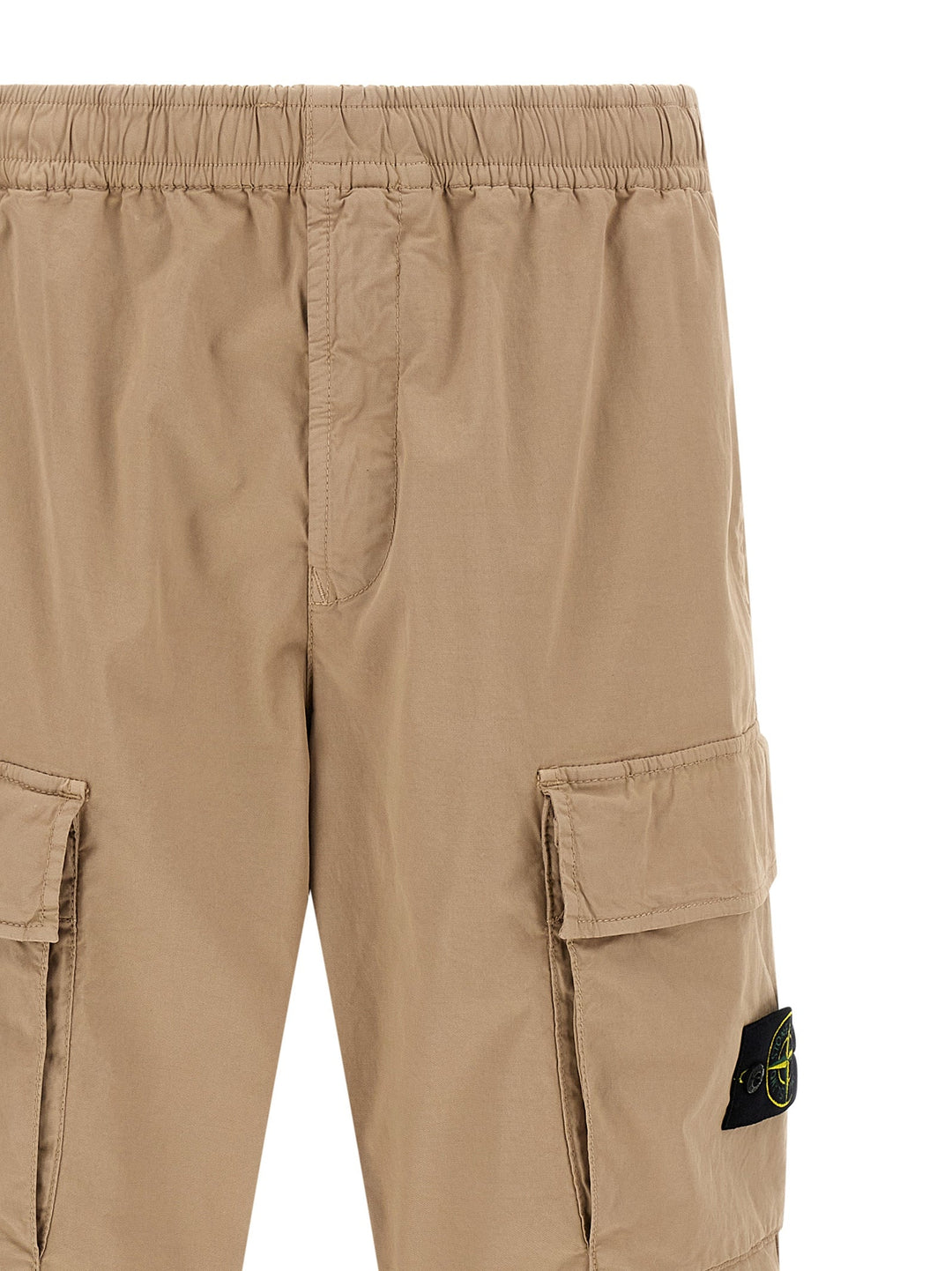 Men’s Stone Island Beige Cotton Cargo Pants