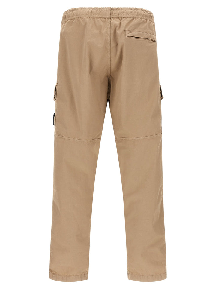 Men’s Stone Island Beige Cotton Cargo Pants